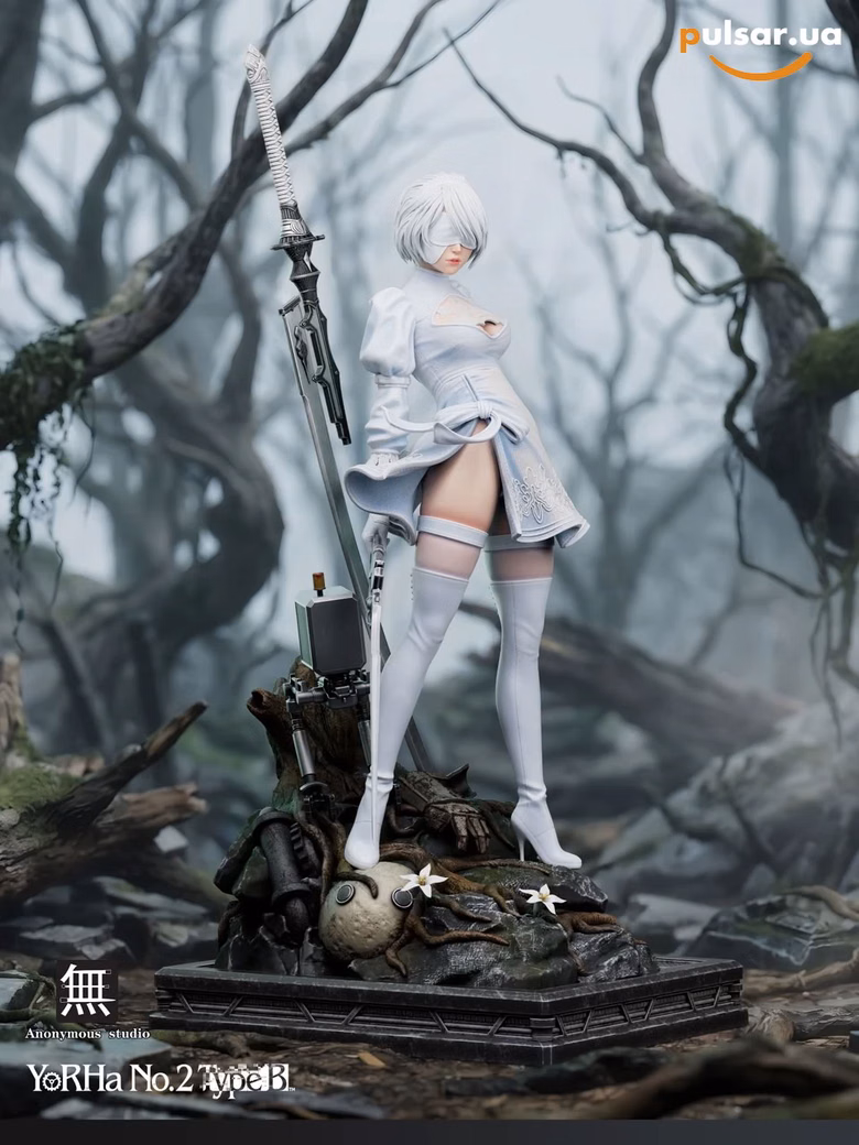 Оригінальна аніме фігурка «1/6 and 1/4 Scale NieR 2B-NieR:Automata-Anonymous Studio», фото 6