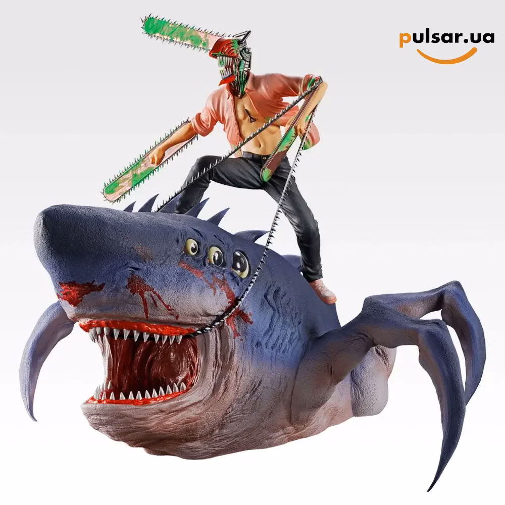 Оригінальна аніме фігурка  «Ichiban Kuji Theatrical Version Chainsaw Man Movie Reze Arc 2nd Edition - Last One Prize Chainsaw Man & Beam MEGAIMPACT Special Color ver.»