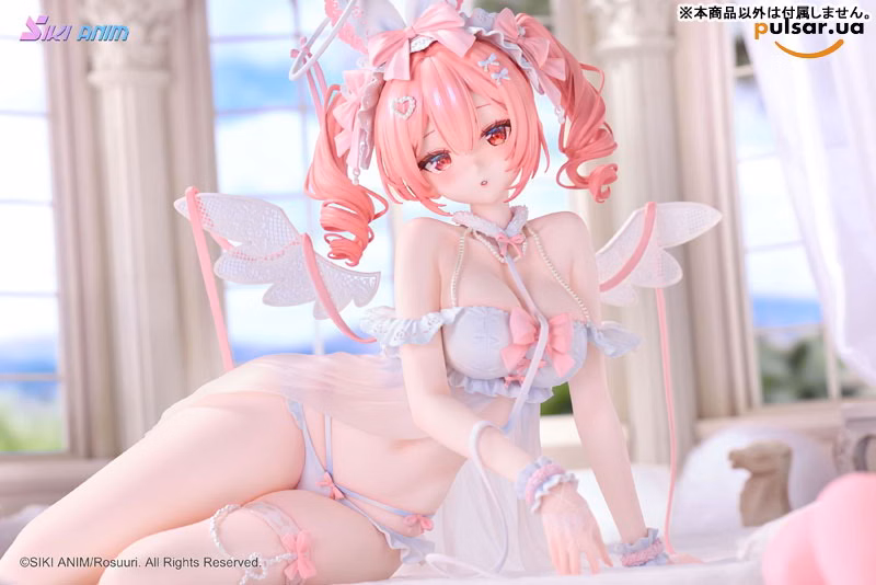 Оригінальна аніме фігурка  «White Rabbit Rosu Angel ver. Illustrated by Rosuuri 1/4 Complete Figure», фото 10