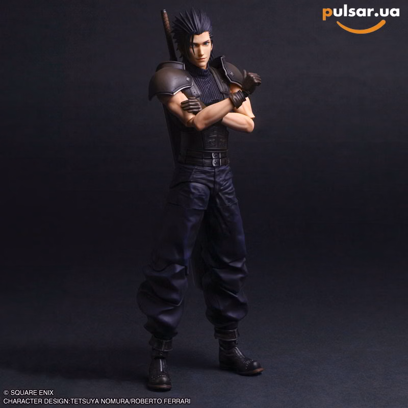 Оригінальна sci-fi фігурка «Final Fantasy VII Rebirth PLAY ARTS SHIN Zack Fair Soldier Class 1st»