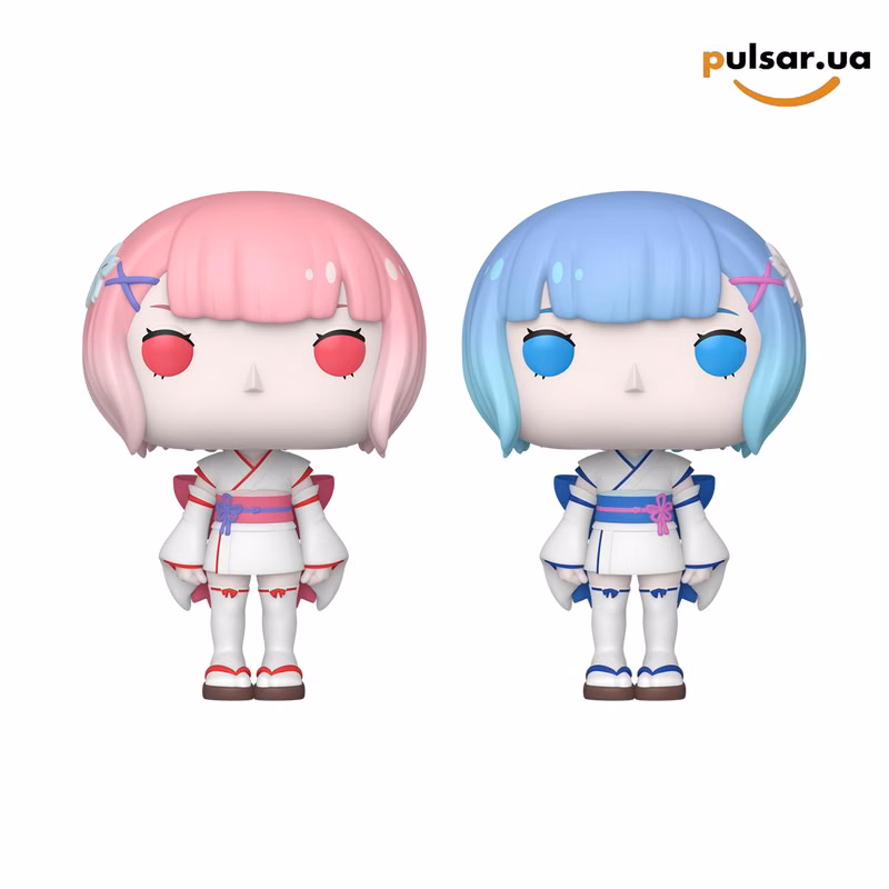 Вінілова фігурка «Funko POP! • Funko Exclusive • Re:ZERO − Starting Life in Another World ◉ Ram & Rem (Childhood Version) 2-Pack № --», фото 2