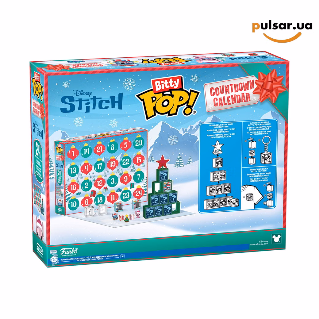 Адвент-календар «Funko POP! • Pocket Pop! • Stitch Holiday Advent Calendar», фото 2