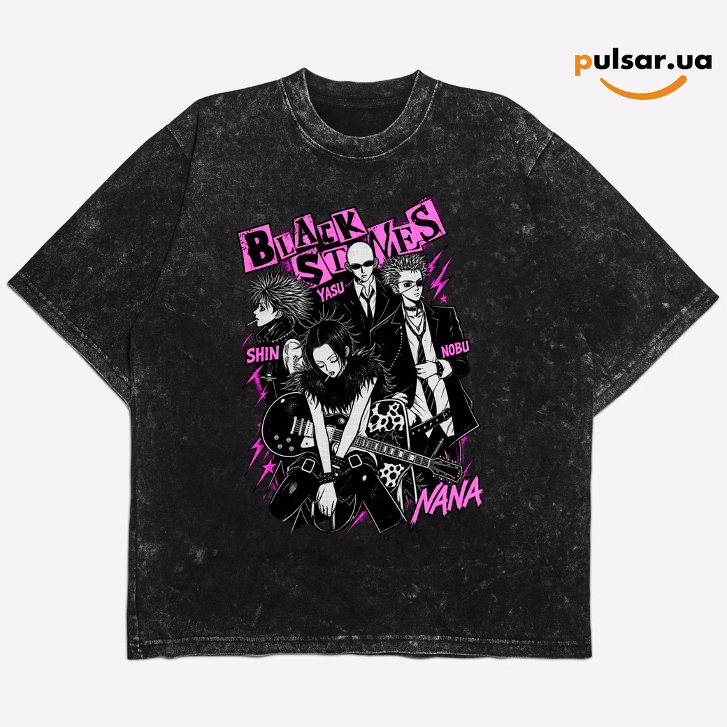 Футболка «Nana  ➤ Black Stones (Blast)»  модель 1