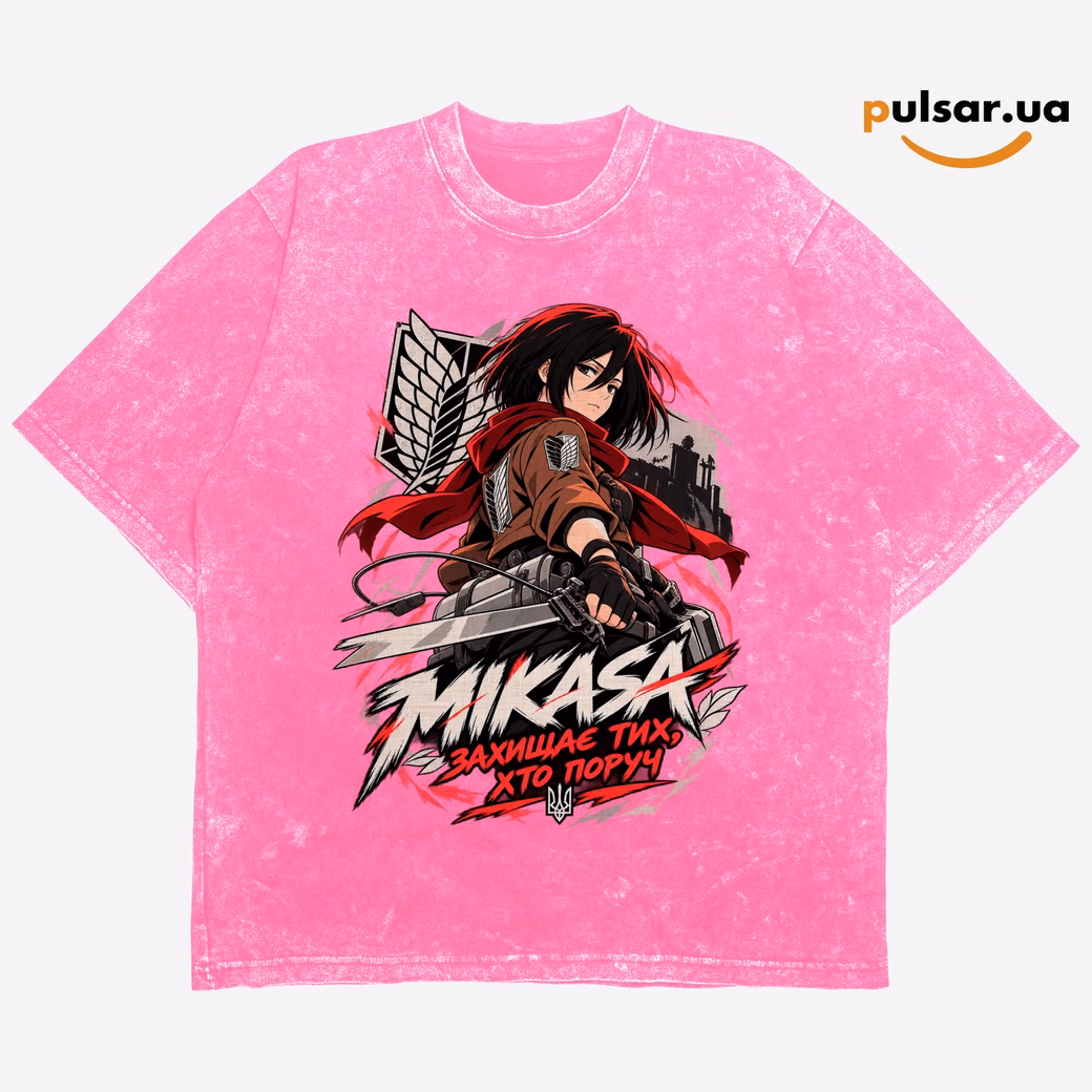 Футболка «UA Army ➤  Attack on titan ✶ Mikasa»  модель 3, фото 3