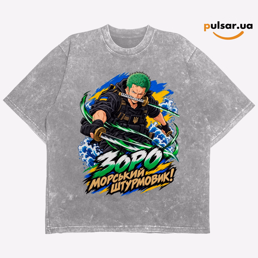 Футболка «UA Army ➤ One Piece ✶  Roronoa Zoro» модель 1, фото 3