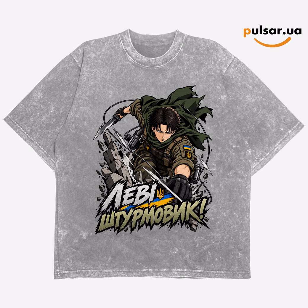 Футболка «UA Army ➤ Attack on Titan  ✶  Levi Ackerman» модель 1, фото 3