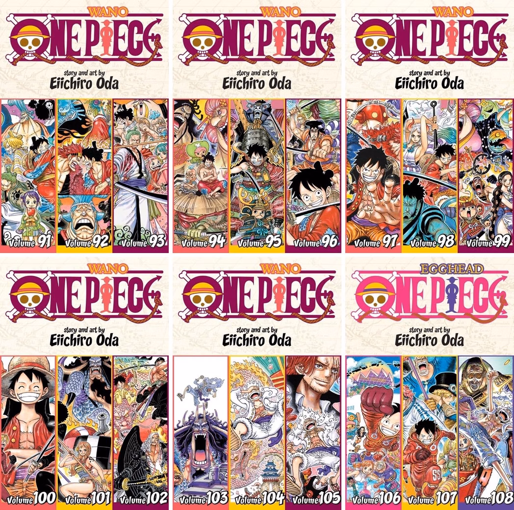 Комплект манги англійською мовою «One Piece (Omnibus Edition): 6-Book Collection Set, Volumes 31-36, Includes Volumes 91-108 by Eiichiro Oda», фото 2