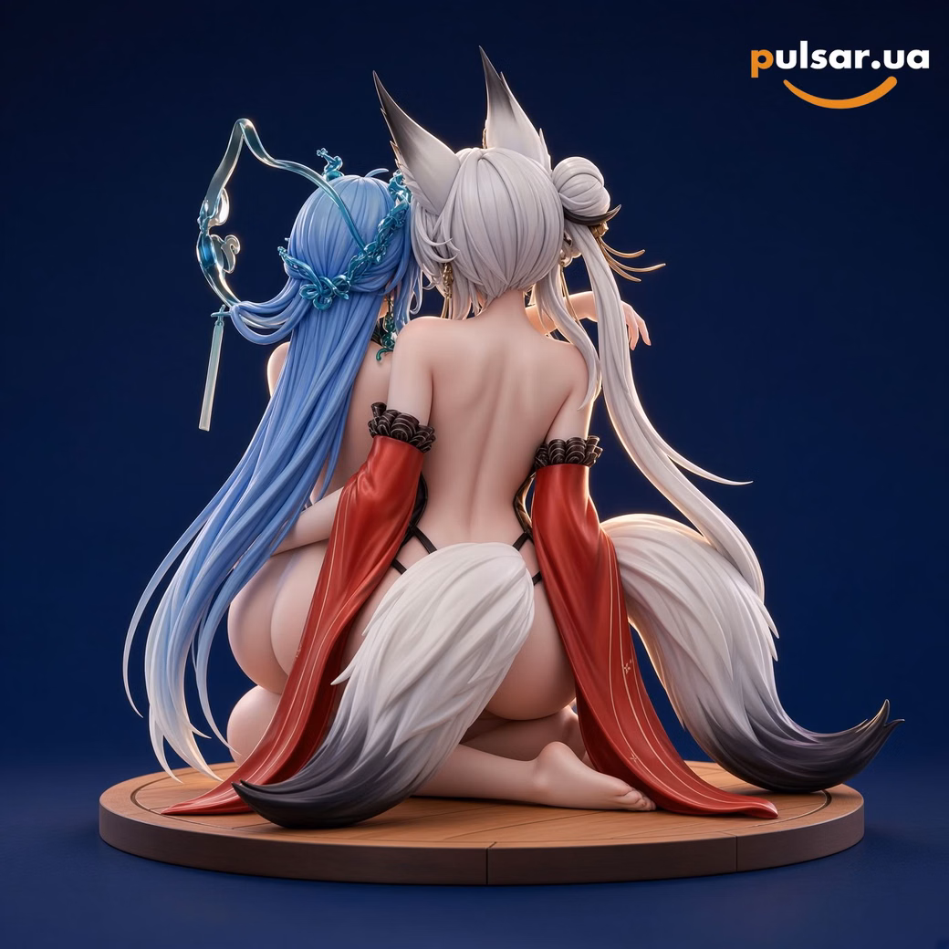 Оригінальна аніме фігурка «Yaomengmeng Studio – Wuthering Waves Hsin & Qingxiao 1/6 Scale Resin Statue», фото 3