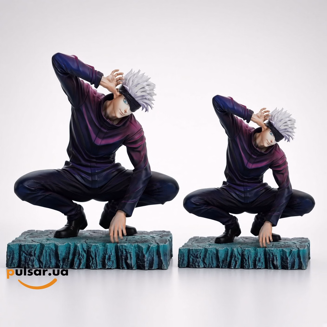 Оригінальна аніме фігурка «1/6 and 1/4 Scale Squatting Gojo Satoru-Jujutsu Kaisen-Firefly Studio»