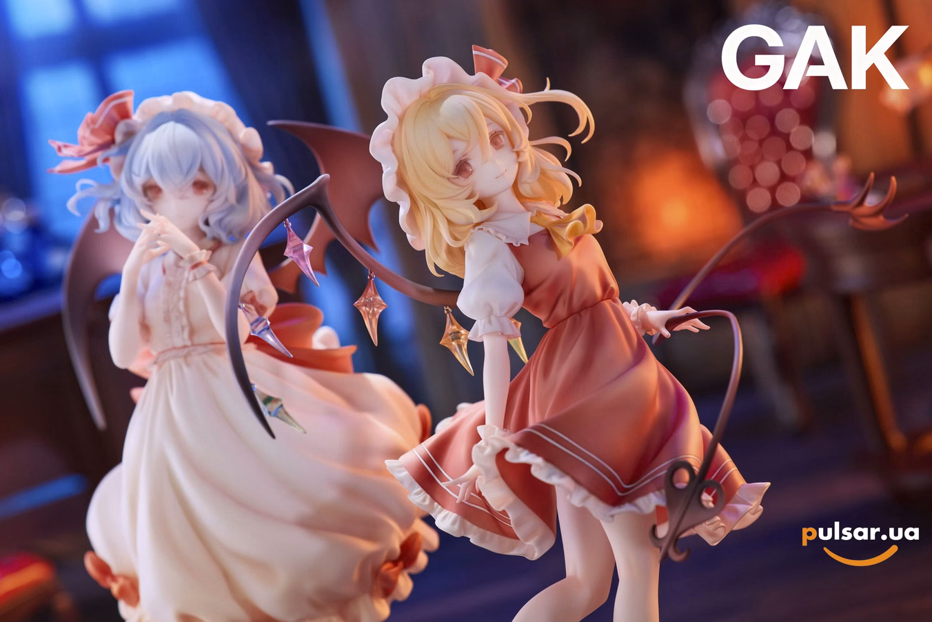 Оригінальна аніме фігурка «1/7 Scale Remilia Scarlet and Flandre Scarlet-Touhou Project-GAK Studio», фото 3