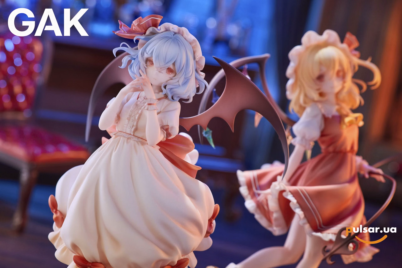 Оригінальна аніме фігурка «1/7 Scale Remilia Scarlet and Flandre Scarlet-Touhou Project-GAK Studio», фото 5