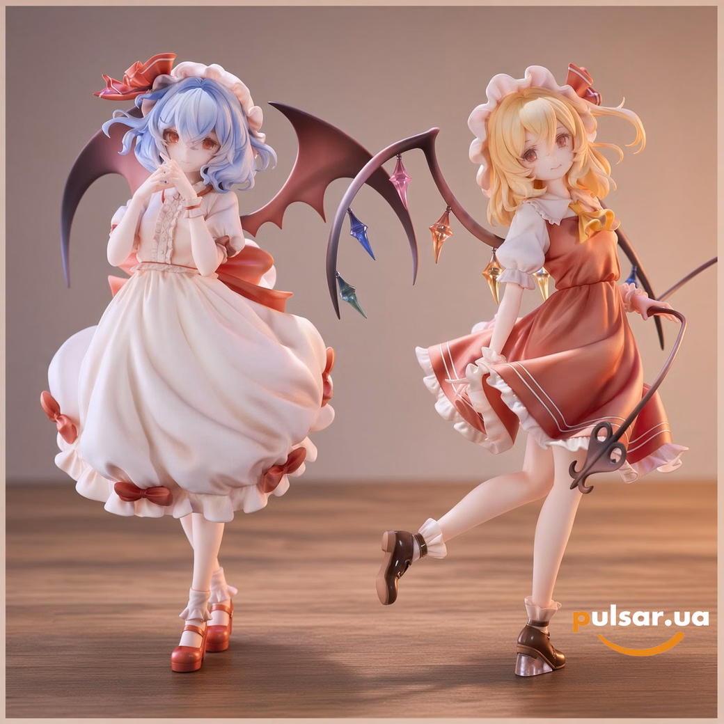 Оригінальна аніме фігурка «1/7 Scale Remilia Scarlet and Flandre Scarlet-Touhou Project-GAK Studio»