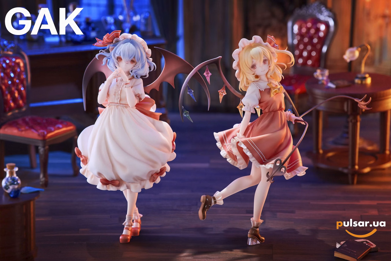 Оригінальна аніме фігурка «1/7 Scale Remilia Scarlet and Flandre Scarlet-Touhou Project-GAK Studio», фото 8
