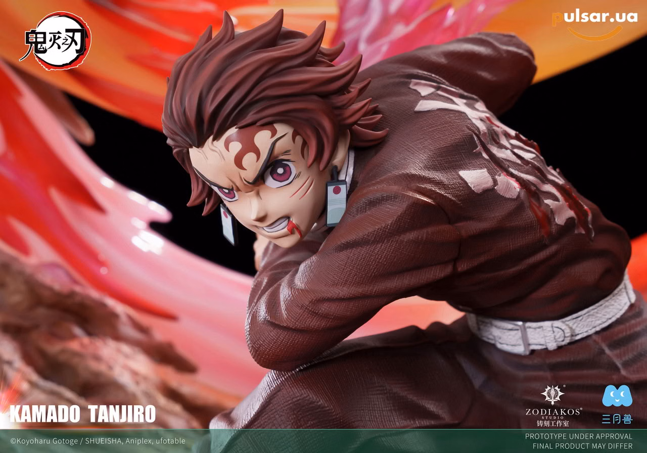 Оригинальная аниме фигурка  «1/6 Scale Kamado Tanjiro with LED Licensed-Demon Slayer-Zodiakos Studio», фото 4