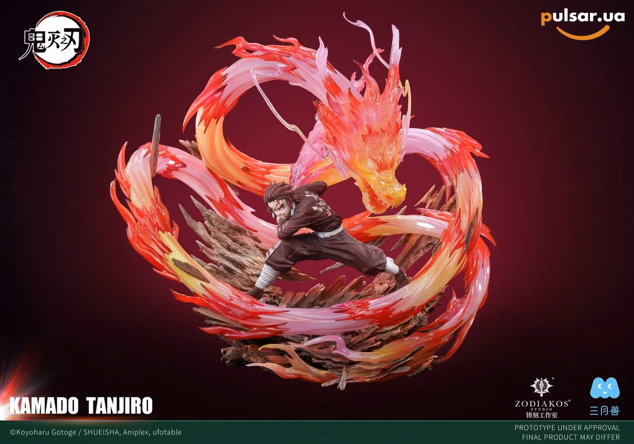 Оригинальная аниме фигурка  «1/6 Scale Kamado Tanjiro with LED Licensed-Demon Slayer-Zodiakos Studio», фото 5