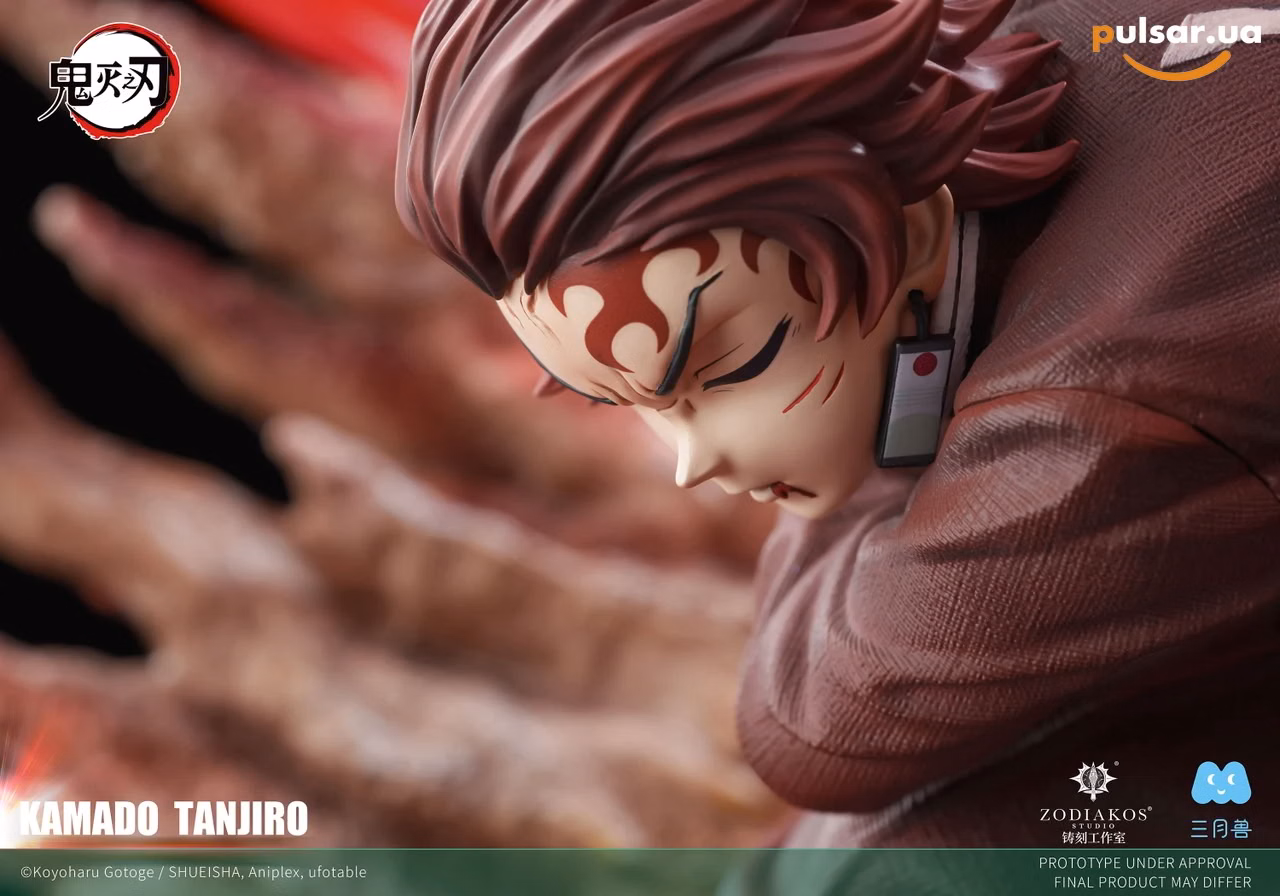 Оригинальная аниме фигурка  «1/6 Scale Kamado Tanjiro with LED Licensed-Demon Slayer-Zodiakos Studio», фото 3