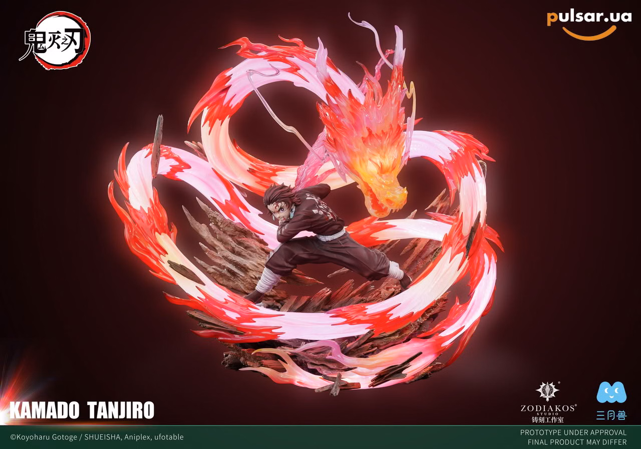 Оригинальная аниме фигурка  «1/6 Scale Kamado Tanjiro with LED Licensed-Demon Slayer-Zodiakos Studio», фото 7
