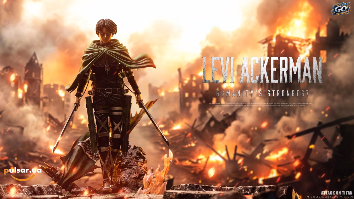 Оригінальна аніме фігурка «Levi-Attack on Titan-GO FIGURE Studio», фото 3