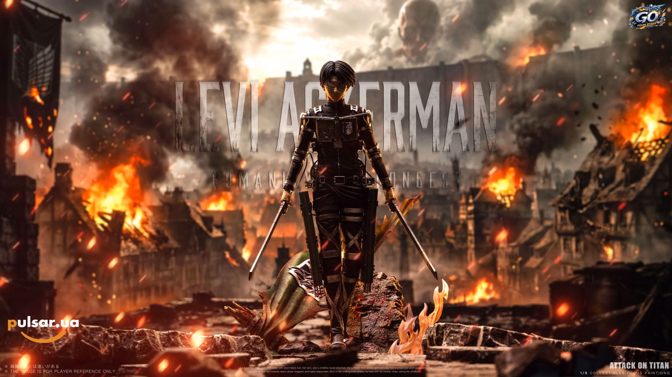 Оригінальна аніме фігурка «Levi-Attack on Titan-GO FIGURE Studio», фото 9