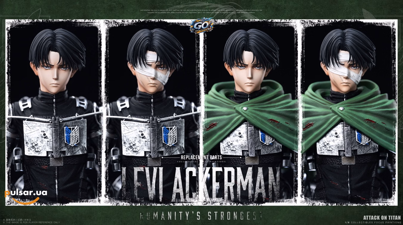 Оригінальна аніме фігурка «Levi-Attack on Titan-GO FIGURE Studio», фото 12