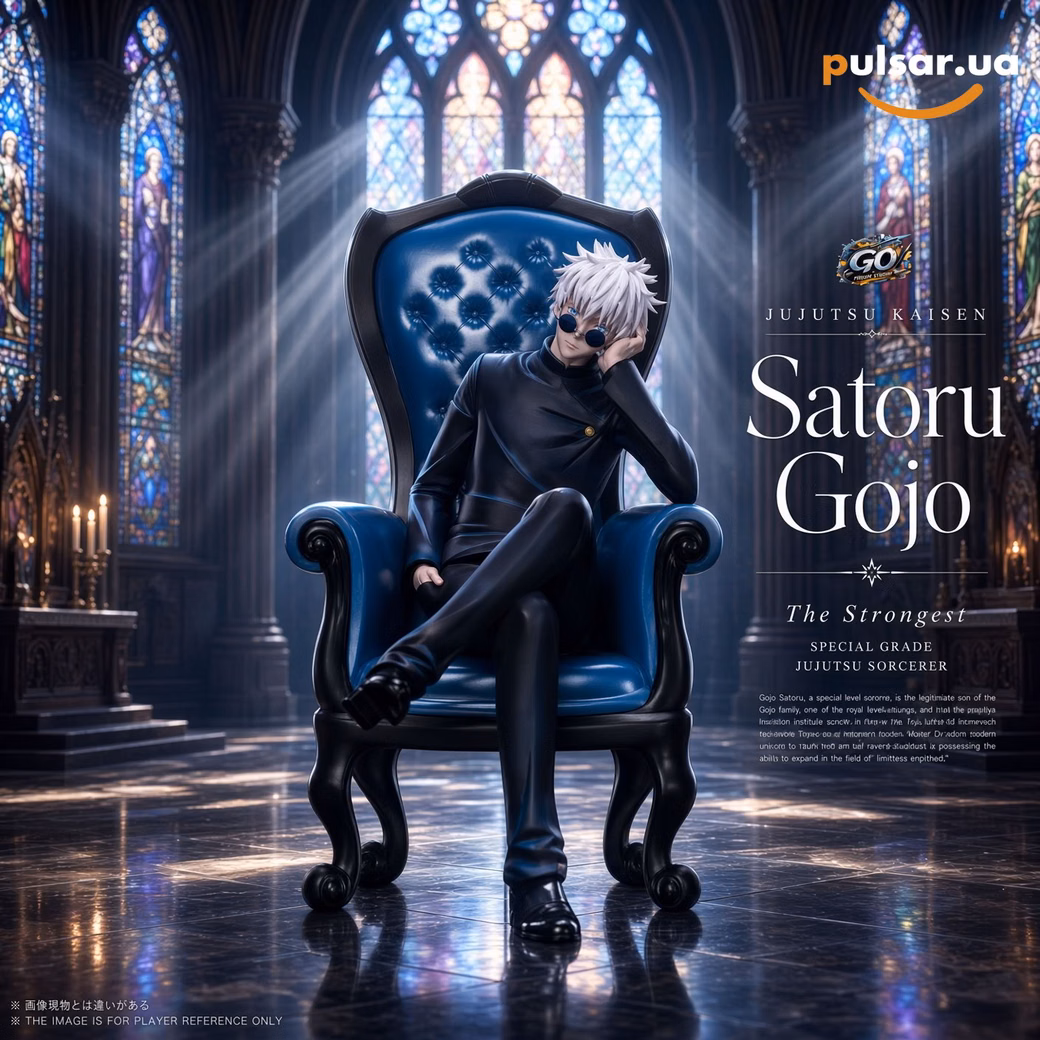 Оригінальна аніме фігурка «Blue Chair Gojo-Jujutsu Kaisen-GO FIGURE STUDIO»