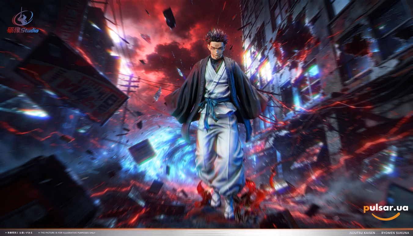 Оригінальна аніме фігурка «1/6 Scale Ryomen Sukuna-Jujutsu Kaisen-LiXiang Studio», фото 2