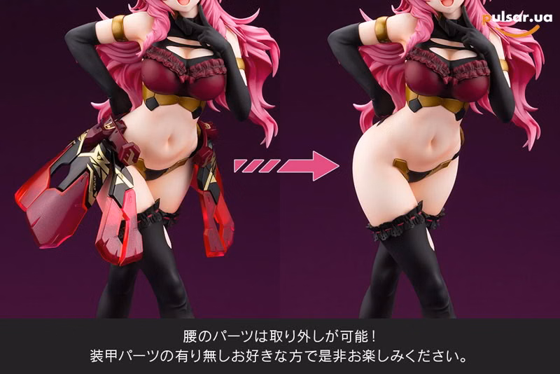 Оригінальна аніме фігурка «Frame Arms Girl Durga I DARKNESS QUEEN Ver. Complete Figure», фото 8