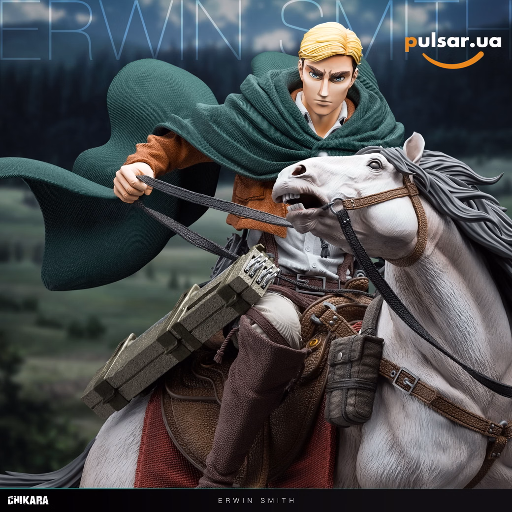 Оригінальна аніме фігурка «1/6 Scale Erwin Smith-Attack on Titan-CHIKARA Studio», фото 2