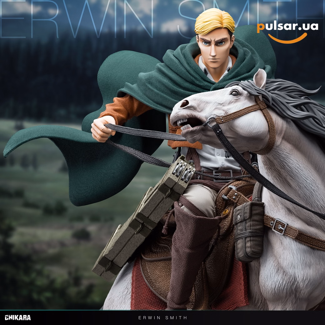 Оригінальна аніме фігурка «1/6 Scale Erwin Smith-Attack on Titan-CHIKARA Studio», фото 7