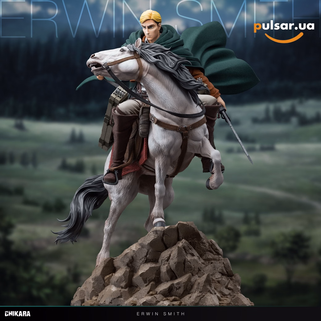 Оригінальна аніме фігурка «1/6 Scale Erwin Smith-Attack on Titan-CHIKARA Studio», фото 8
