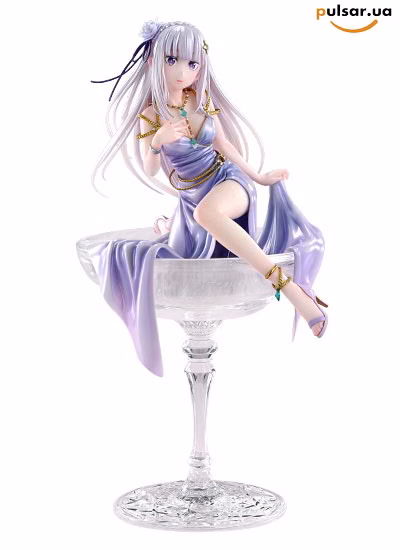 Оригинальная аниме фигурка «Prime 1 Studio - PRISMA WING Re:ZERO -Starting Life in Another World- Emilia Glass Edition 1/7 Scale Pre-Painted Figure», фото 10