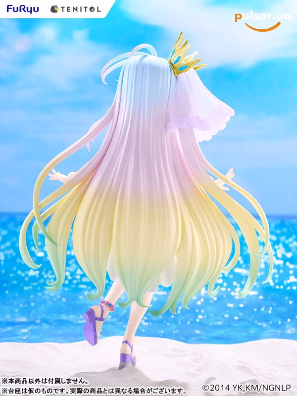 Оригінальна аніме фігурка «TENITOL TALL No Game No Life Shiro Swimsuit Dress ver. Complete Figure», фото 3