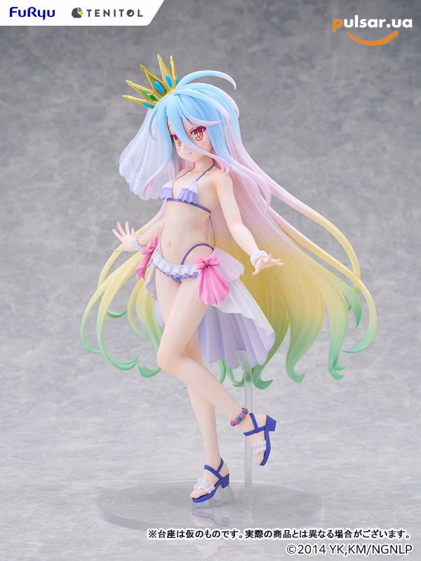 Оригінальна аніме фігурка «TENITOL TALL No Game No Life Shiro Swimsuit Dress ver. Complete Figure», фото 8