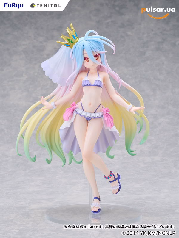 Оригінальна аніме фігурка «TENITOL TALL No Game No Life Shiro Swimsuit Dress ver. Complete Figure», фото 10