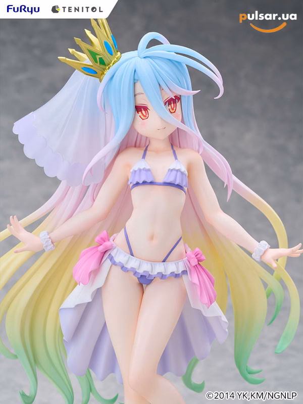 Оригінальна аніме фігурка «TENITOL TALL No Game No Life Shiro Swimsuit Dress ver. Complete Figure», фото 12