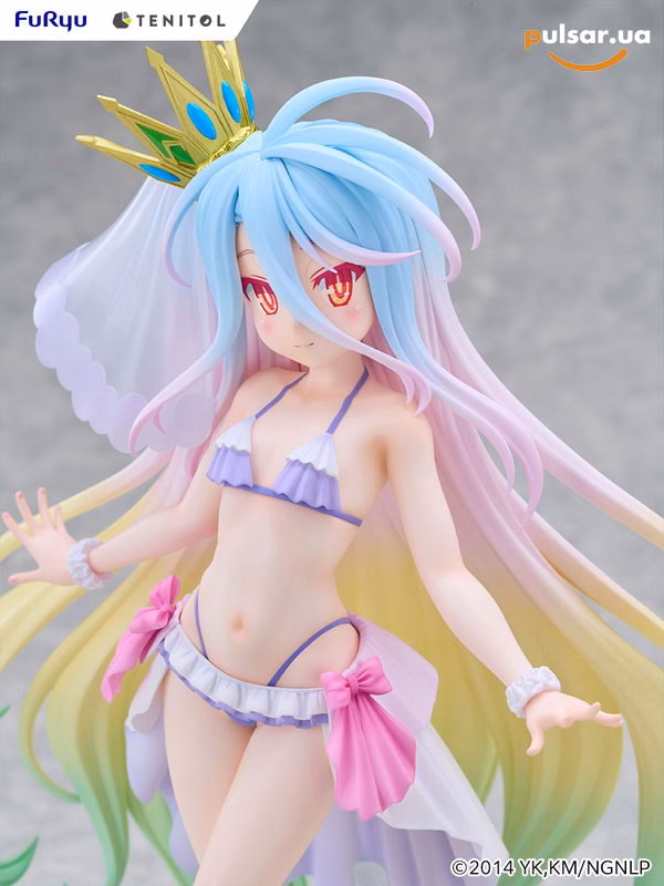 Оригінальна аніме фігурка «TENITOL TALL No Game No Life Shiro Swimsuit Dress ver. Complete Figure», фото 13