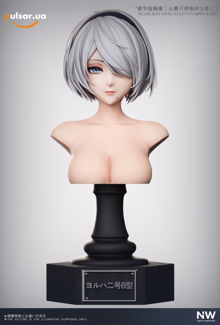 Оригінальна аніме фігурка «1/6 and 1/4 Scale YoRHa No.2 Type B 2B-NieR:Automata-Night Wing Studio», фото 6