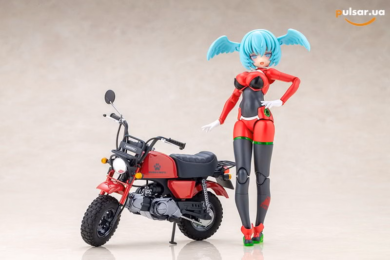 Оригінальна аніме фігурка «Megami Device PUNI*MOFU RACING XIAO with Honda Z50J Gorilla Plastic Model», фото 12