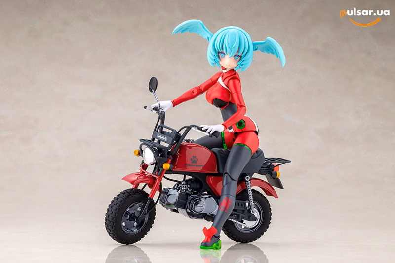 Оригінальна аніме фігурка «Megami Device PUNI*MOFU RACING XIAO with Honda Z50J Gorilla Plastic Model», фото 13