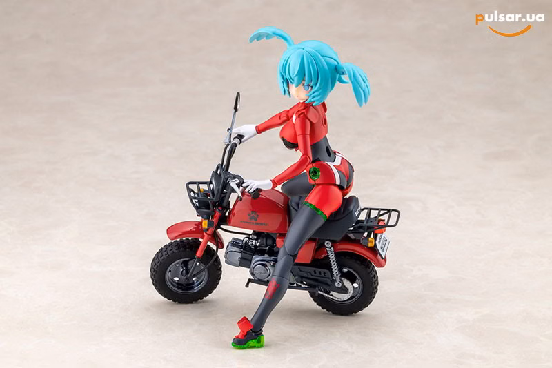 Оригінальна аніме фігурка «Megami Device PUNI*MOFU RACING XIAO with Honda Z50J Gorilla Plastic Model», фото 14