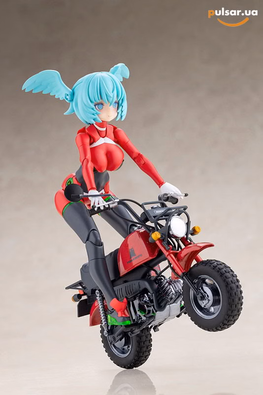 Оригінальна аніме фігурка «Megami Device PUNI*MOFU RACING XIAO with Honda Z50J Gorilla Plastic Model», фото 15