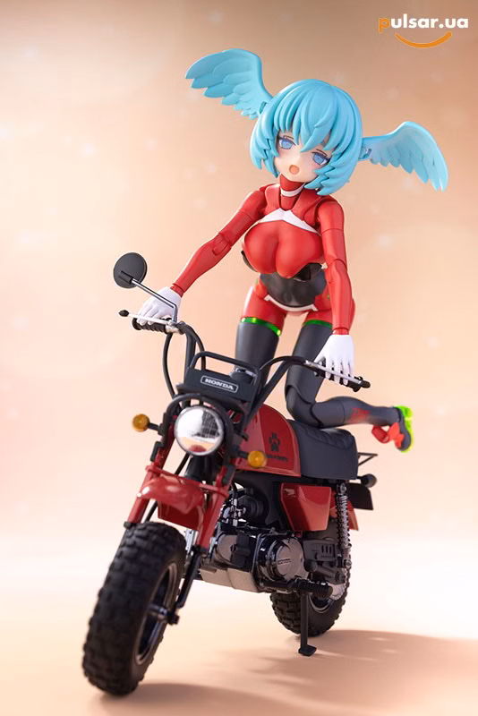 Оригінальна аніме фігурка «Megami Device PUNI*MOFU RACING XIAO with Honda Z50J Gorilla Plastic Model», фото 18