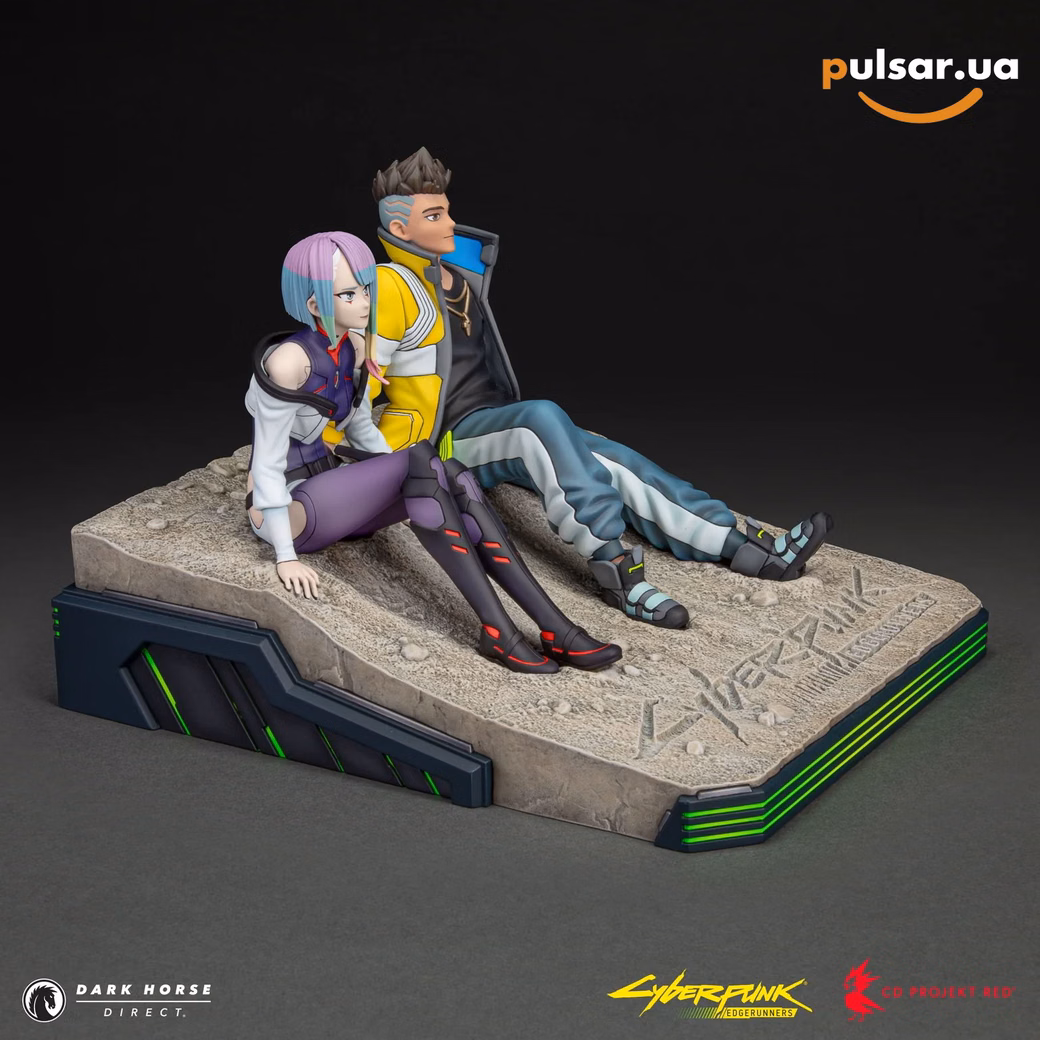 Оригинальная аниме фигурка «Cyberpunk: Edgerunners - David and Lucy on the Moon Premium Statue», фото 3