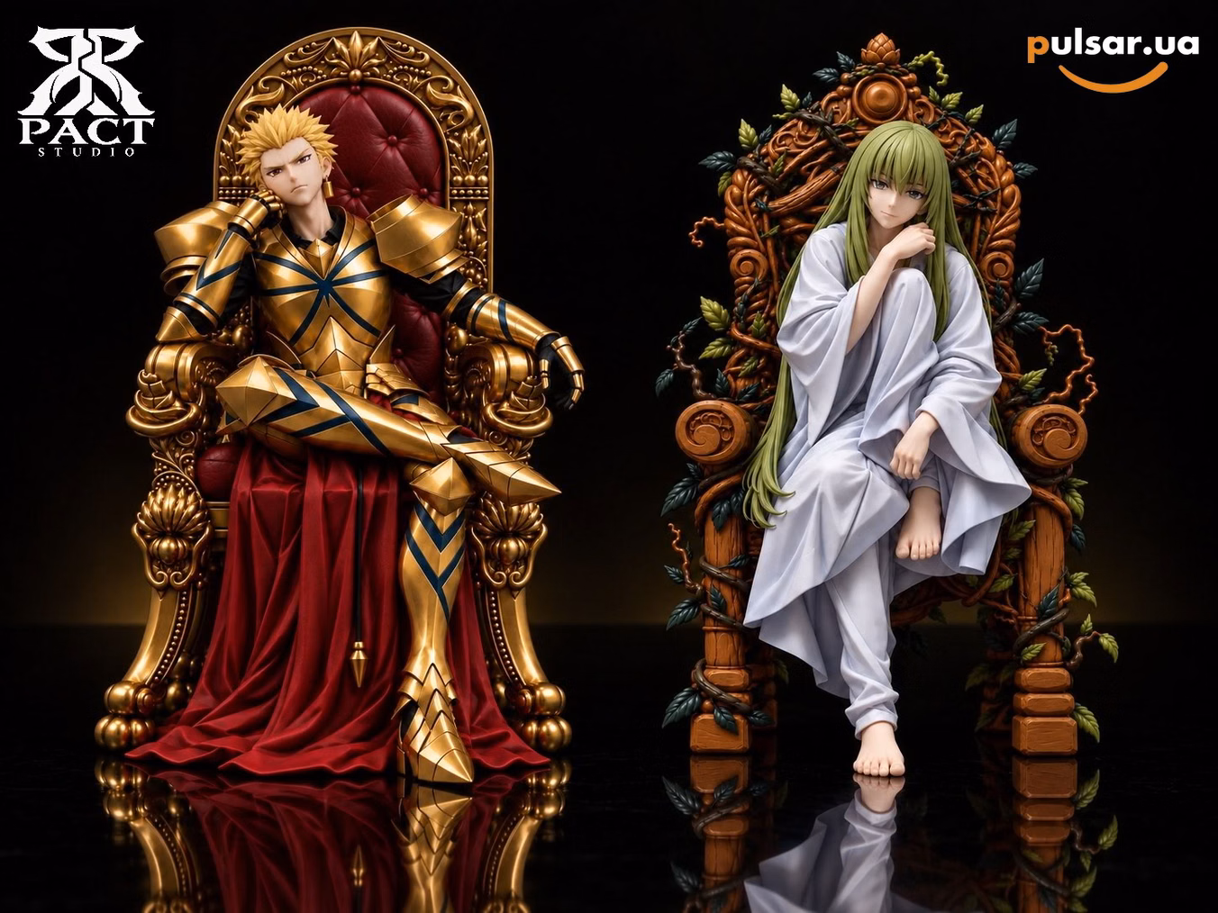 Оригінальна аніме фігурка «PACT STUDIO – Fate Gilgamesh & Enkidu 1/6 Scale Limited Edition Resin Statue», фото 2