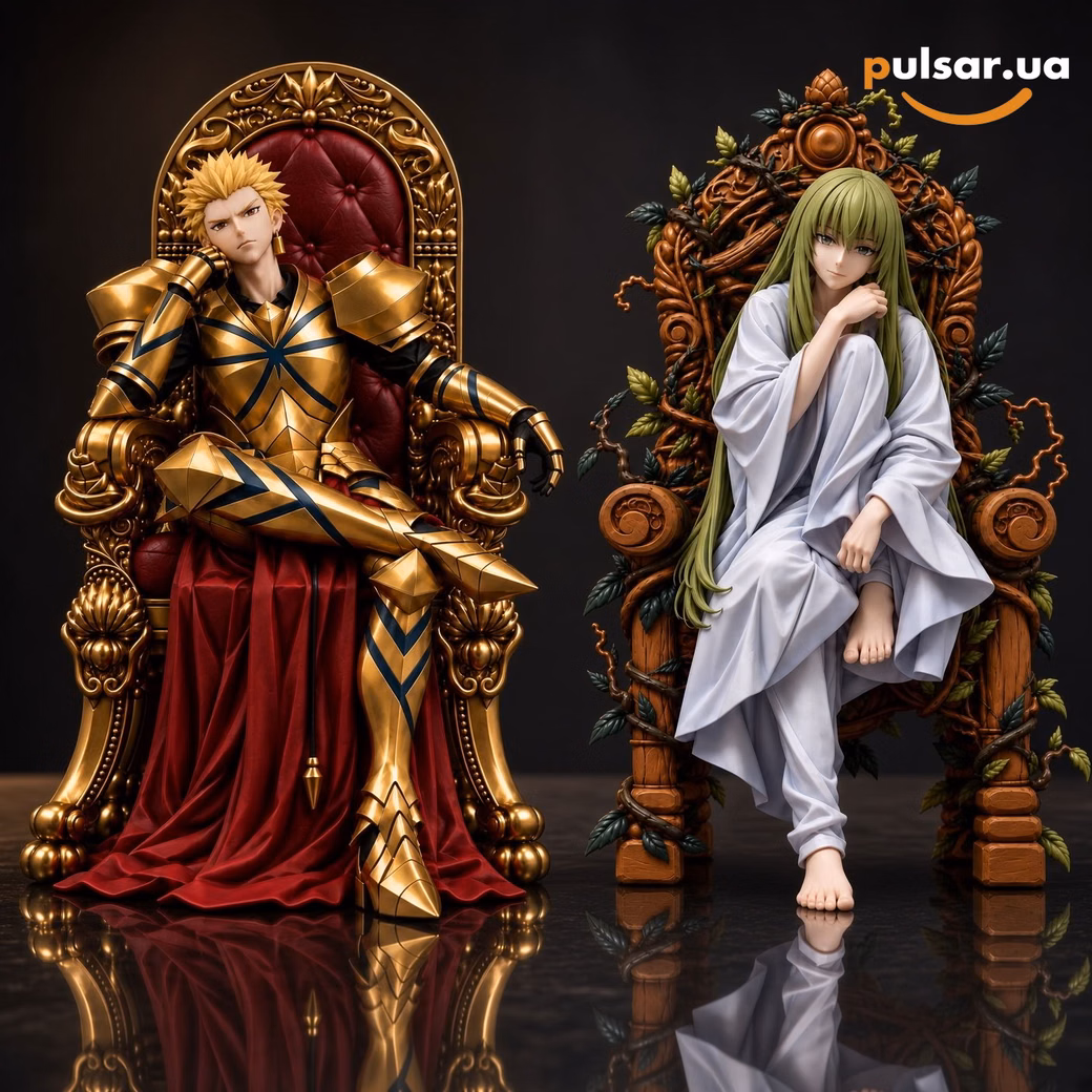 Оригінальна аніме фігурка «PACT STUDIO – Fate Gilgamesh & Enkidu 1/6 Scale Limited Edition Resin Statue»