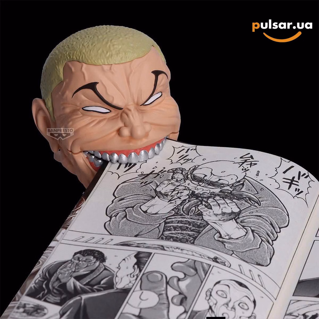 Оригінальна аніме фігурка «Baki the Grappler Fig Life! Goudou Head - Jack Hanma», фото 3