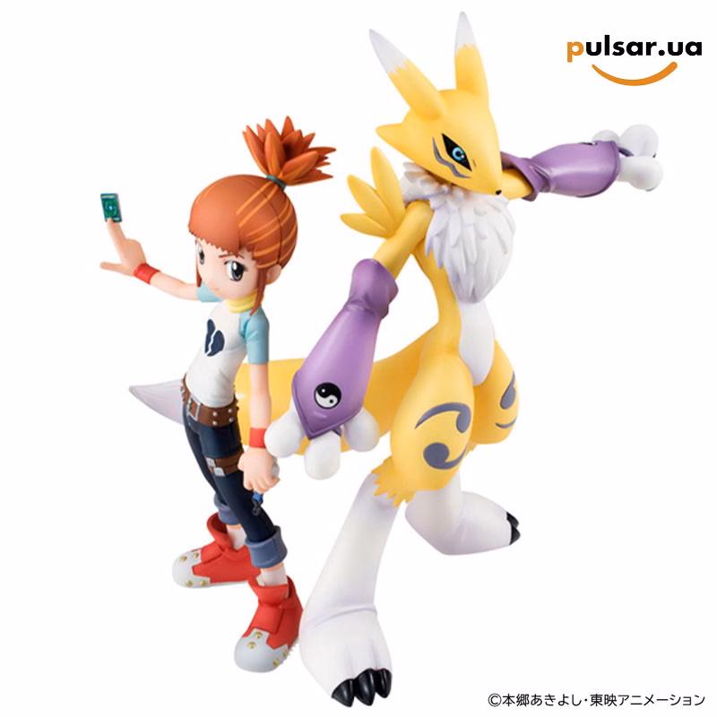 Оригінальна аніме фігурка «G.E.M. Series Digimon Tamers Renamon & Rika Nonaka Complete Figure», фото 4