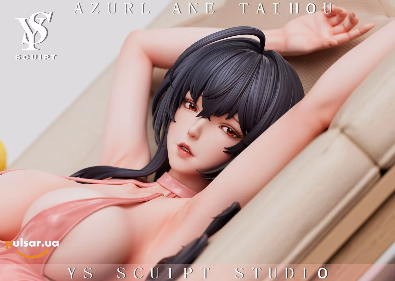 Оригінальна аніме фігурка  «YS Sculpt 1/4 Taihou – Lazy Weekend | Azur Lane Resin Statue», фото 4