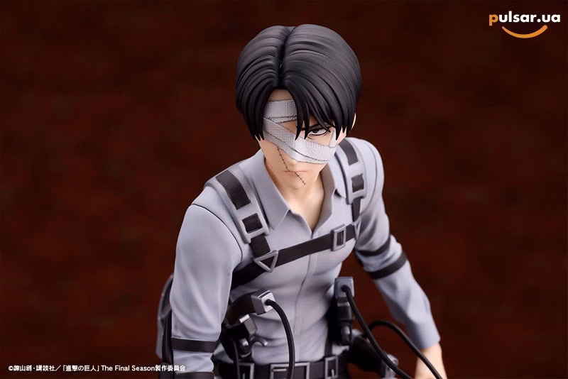 Оригинальная аниме фигурка «OSHI WORKS Attack on Titan The Final Season Levi Ackerman The Final Season ver. Complete Figure», фото 5