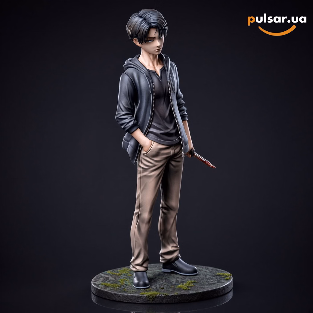 Оригінальна аніме фігурка  «1/6 Scale Levi Ackerman in His Childhood-Attack on Titan-Mahakala Studio»